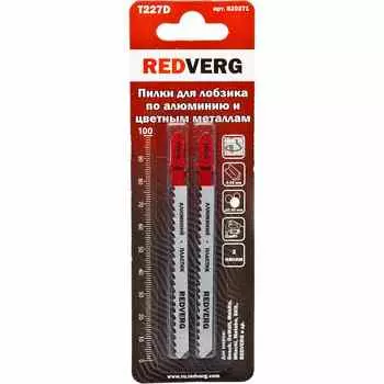 Пилка для лобзика по алюминию REDVERG T227D HSS 100мм 2шт (820271)