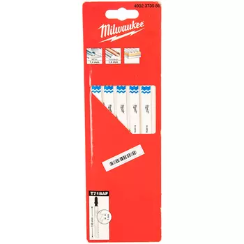 Пилка для лобзика по металлу Milwaukee T718AF Bi-Metal 155мм 5шт (086)