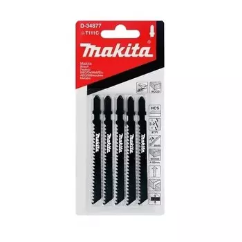 Пилки для лобзика Makita по дереву T111C 5шт (D-34877)