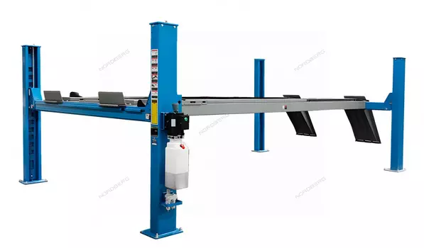 Подъемник четырехстоечный 6,5 т, для сход-развала, синий NORDBERG 4465B