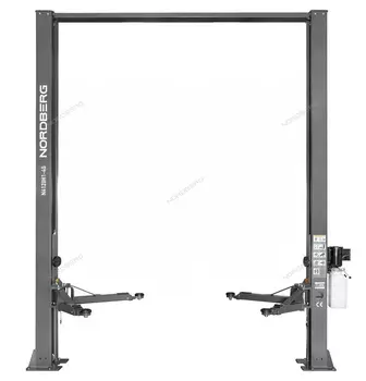 Подъемник двухстоечный 4 т, верхняя синхронизация, H=4 м, 220 В, серый NORDBERG N4120H1-4G_3+2_220