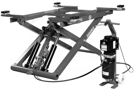 Подъемник ножничный мобильный, 3 т, 220 В NORDBERG N630-3G_220