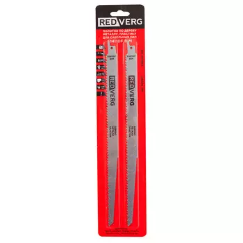 Полотно для сабельной пилы по дереву REDVERG S1411DF BIM 300мм 2шт (820821)