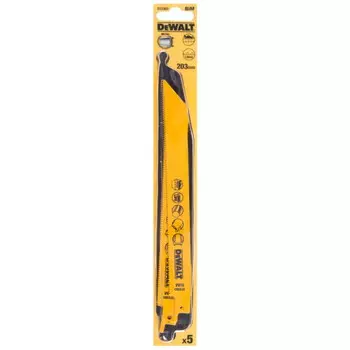Полотно для сабельной пилы по металлу DeWalt DT2353 S1122BF 203мм 5шт