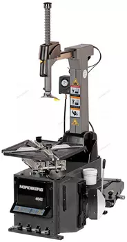 Станок шиномонтажный 380V автомат, 2х скор, стол с накладками, серый NORDBERG 4642(G)