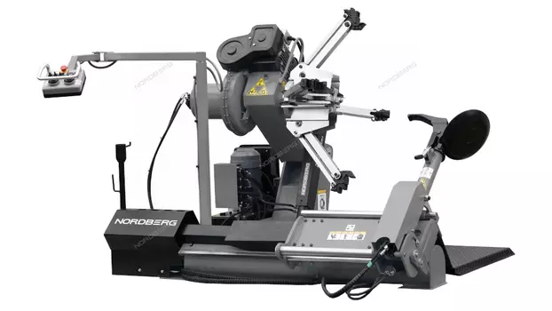 Станок шиномонтажный для грузовых автомобилей 14"-42", с пультом на штанге, 380V, серый NORDBERG 46T