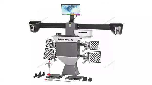 Стенд сход-развал 3D, укороченная колонна для ям NORDBERG C802PIT_серый