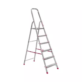 Стремянка Алюмет 6 ступеней стальная оцинкованная