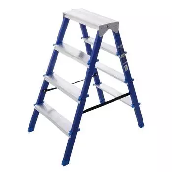 Стремянка стальная STAIRS двухсекционная 2x4 ступени CS204