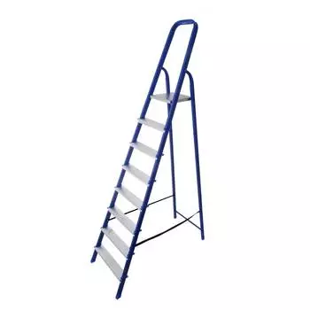 Стремянка стальная STAIRS односекционная с алюминиевыми ступенями 8 ступеней (CS08)