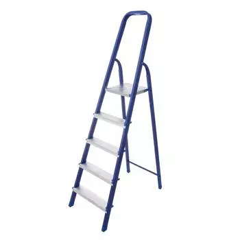 Стремянка стальная STAIRS односекционная с алюминиевыми ступенями 5 ступеней (CS05)