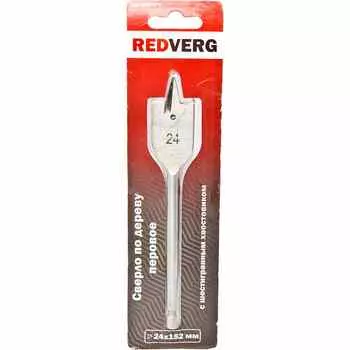 Сверло по дереву REDVERG HCS 24х152мм перовое (600271)