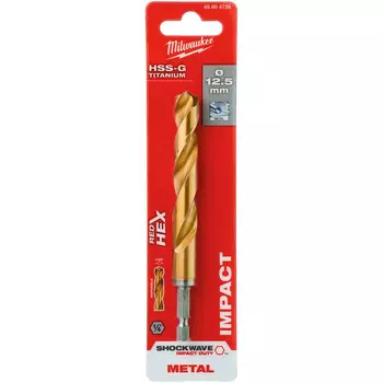 Сверло по металлу Milwaukee RedHEX HSS-G TiN 12.5x128мм (728)