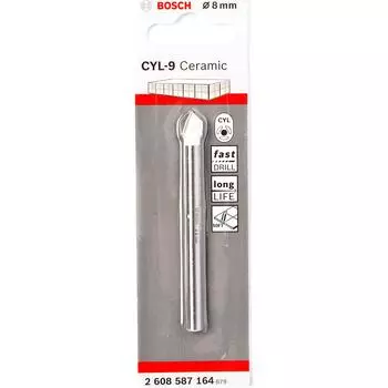 Сверло по стеклу и кафелю Bosch CYL-9 8х80мм (164)