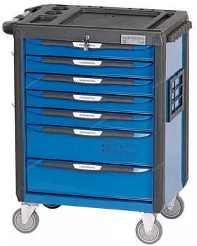 Тележка инструментальная, 7 выдвижных ящиков, синяя NORDBERG T7N(B)