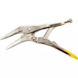 Зажимные клещи Stanley с фиксатором и удлинёнными губками 200мм 0-84-813