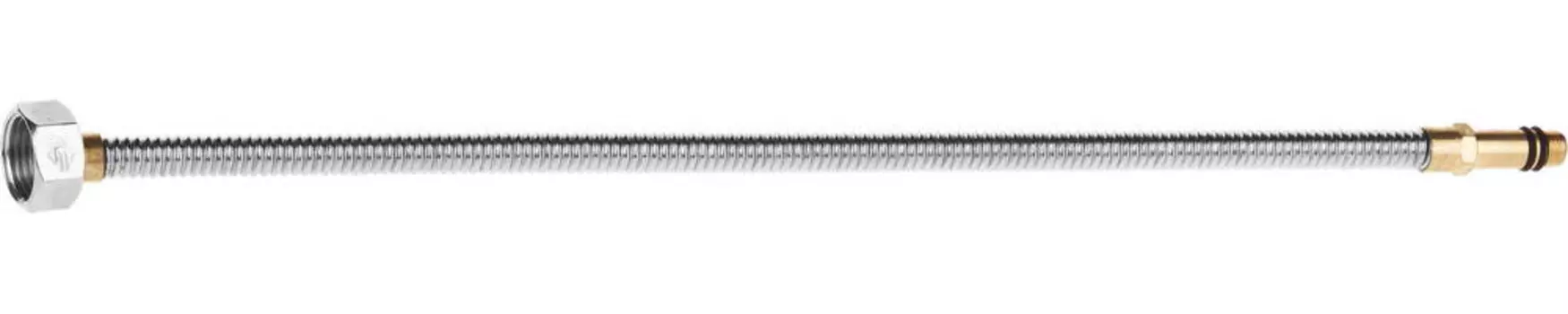 ЗУБР 1/2, 0.4 м, гайка-штуцер, сильфонная подводка для смесителей с удлиненным штуцером (51013-040)