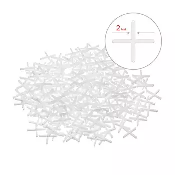 ЗУБР 2 мм, 200 шт, крестики для плитки (33811-2)