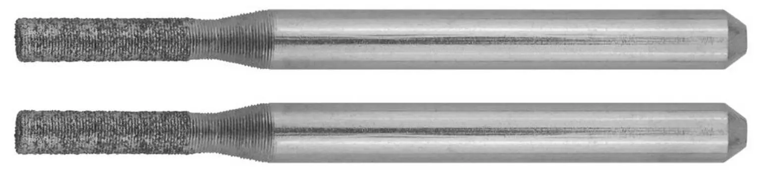 ЗУБР 2 шт, 2.33 x 10.0 x 3.2 x 38 мм, набор алмазных мини-шарошек (35921)