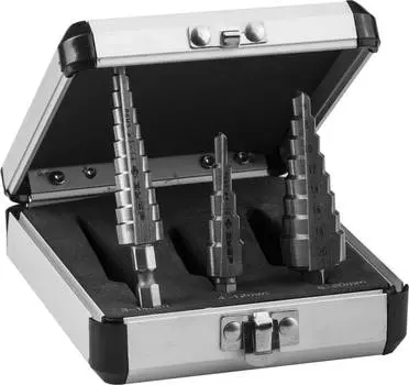 ЗУБР 3-20 мм, 3 шт, сталь Р6М5, набор ступенчатых сверл (29670-3-20-H3)