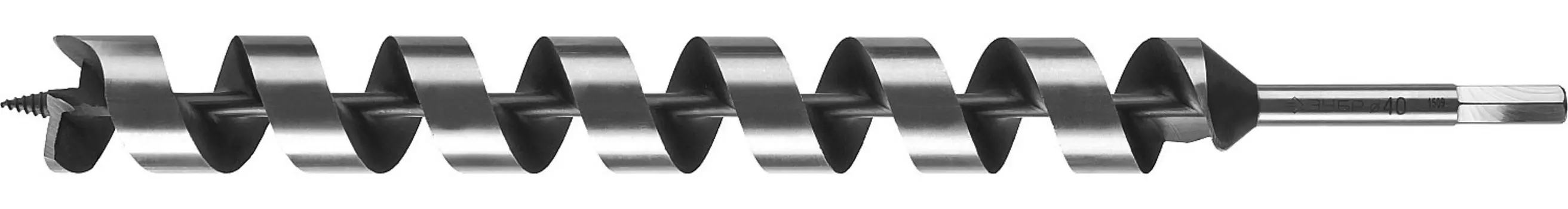 ЗУБР 40 x 450/360 мм, шестигранный хвостовик, cверло левиса по дереву (2948-450-40)