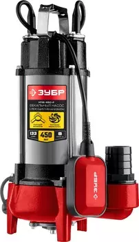 ЗУБР 450 Вт, фекальный насос с режущим механизмом (НПФ-450-Р)
