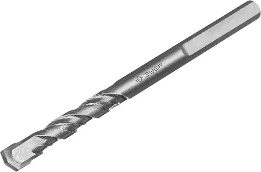 ЗУБР 5 x 85 мм, трехгранный хвостовик, сверло по бетону усиленное, Профессионал (2916-085-05)