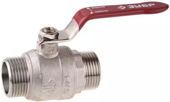 ЗУБР d 1/2, папа-папа, шаровой кран (51352-N-1/2)