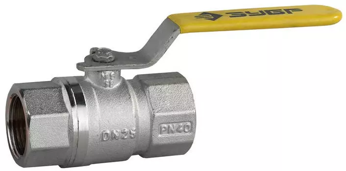 ЗУБР d 1, ручка-рычаг мама-мама, полнопроходной газовый шаровой кран (4-51720-C-1)