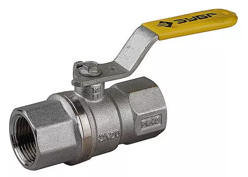 ЗУБР d 3/4, ручка-рычаг мама-мама, полнопроходной газовый шаровой кран (4-51720-C-3/4)