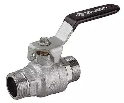 ЗУБР d 3/4, ручка-рычаг, папа-папа, полнопроходной шаровой кран (4-51322-C-3/4)