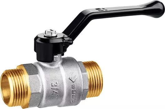 ЗУБР d 3/4, ручка-рычаг, папа-папа, полнопроходной шаровой кран (51326-3/4)