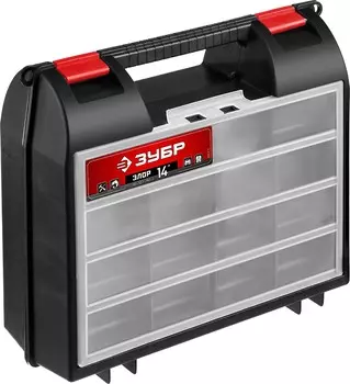 ЗУБР ЭЛОР-14, 360 х 323 х 145 мм, (14), пластиковый ящик для инструментов, Профессионал (38035-14)