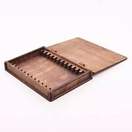 Деревянная шкатулка для хранения 12-ти заточных брусков, ЖУК