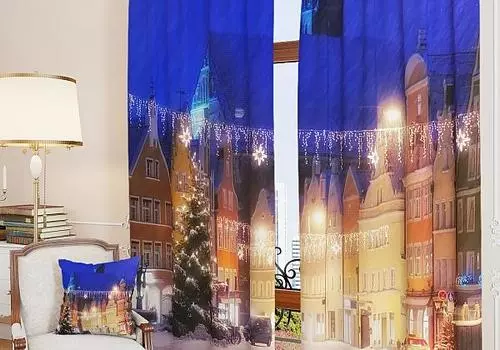 Город в преддверии праздника