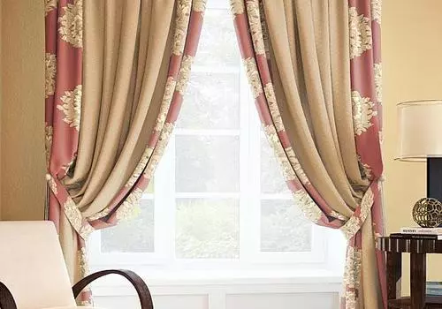 Лейс (бруснично-бежевый)