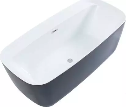 Акриловая ванна Aquanet Family Fine 170x78 95778-GW-MB, белый глянец/черный матовый