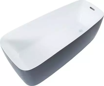 Акриловая ванна Aquanet Family Trend 170x78 90778-GW-MB, белый глянец/черный матовый