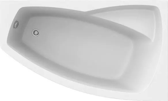 Акриловая ванна Bas Камея 150x90 В 00118 правая с каркасом, белый