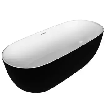 Акриловая ванна Grossman Classic 160х80 GR-2502MB белый, черный