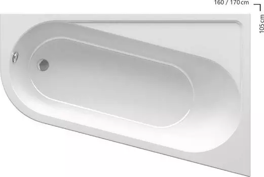 Акриловая ванна Ravak Chrome 170х105 CA41000000 R