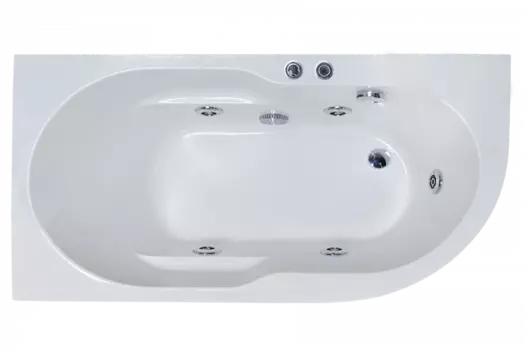 Акриловая ванна Royal Bath Azur Standart 150х80 см RB614201ST-L с гидромассажем