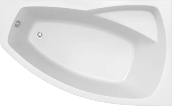 Акриловая ванна STWORKI Монтре R 170x105 см, угловая, с каркасом, асимметричная