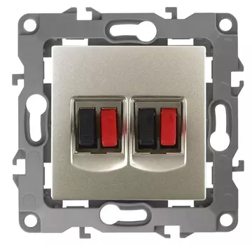 Аудиорозетка двойная ЭРА 12 12-3112-04 Б0027464