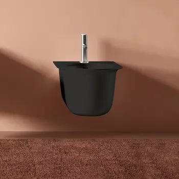 Биде подвесное ArtCeram Chic CHB001 17 00, черный матовый