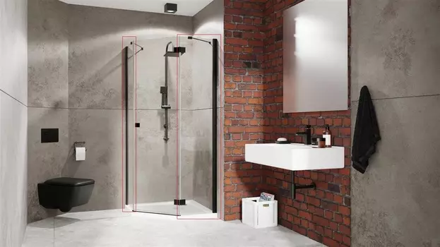 Боковая стенка Radaway Essenza New Black 385056-54-01