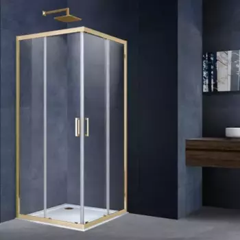Боковая стенка Vincea Alpha VSG-3AL900CLG 90 см, золото, стекло прозрачное