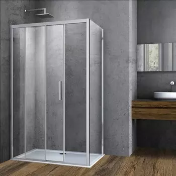 Боковая стенка Vincea Soft VSG-3SO100CL стекло прозрачное, хром