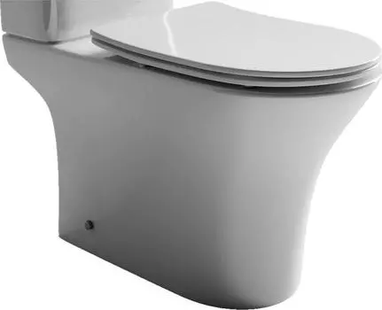 Чаша напольного унитаза Ceramica Nova Fortuna CN9001-B с сиденьем микролифт, белый