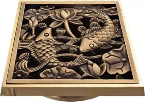 Декоративная решётка Bronze de Luxe Viega 21980 Рыбы